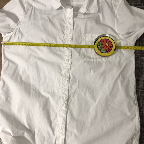 NEW with tags Muji cotton Wht shirt womens M/ L  (1st pic is mine/2nd for sale) - Picture 8 of 9